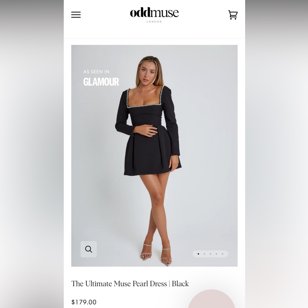 NWT OddMuse Ultimate Pearl Mini Dress in size 12/XXL